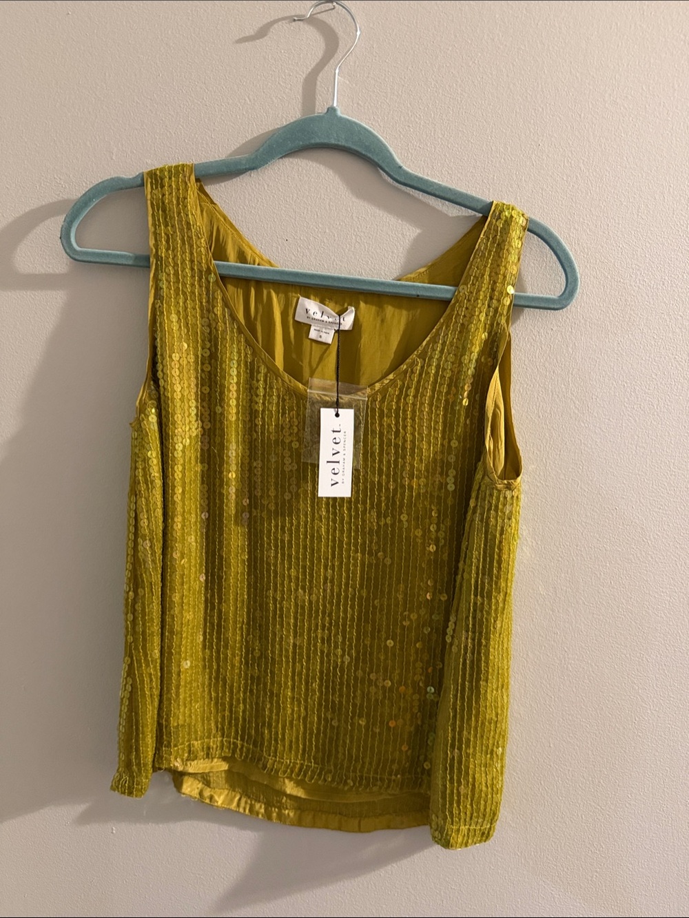 Velvet Sequin Tank